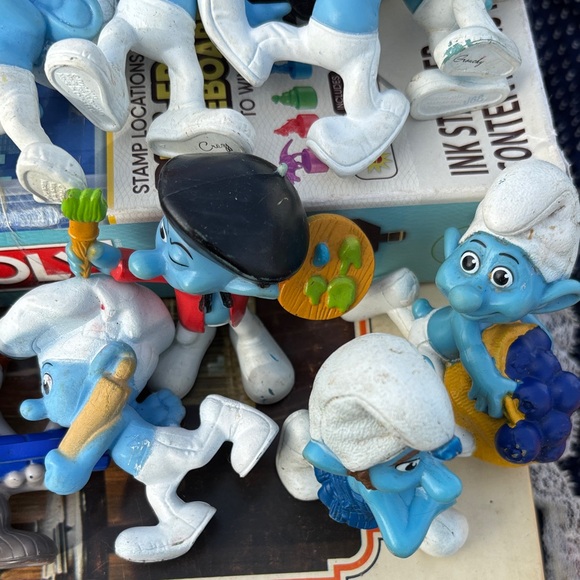 Smurfs Blue and White Toy Set lot - Picture 7 of 11